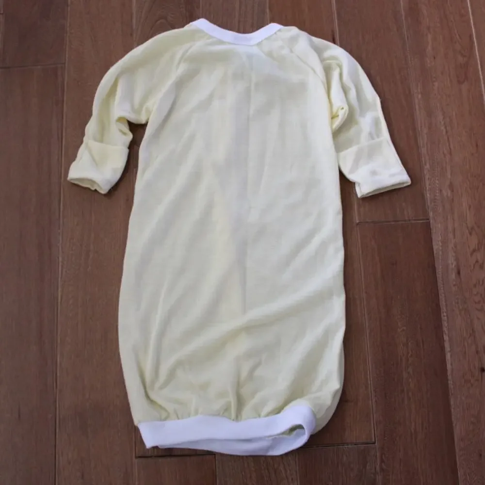 Vintage McBaby McDonalds Polyester Sleep Gown Yellow Gender Neutral 0-6 months‎